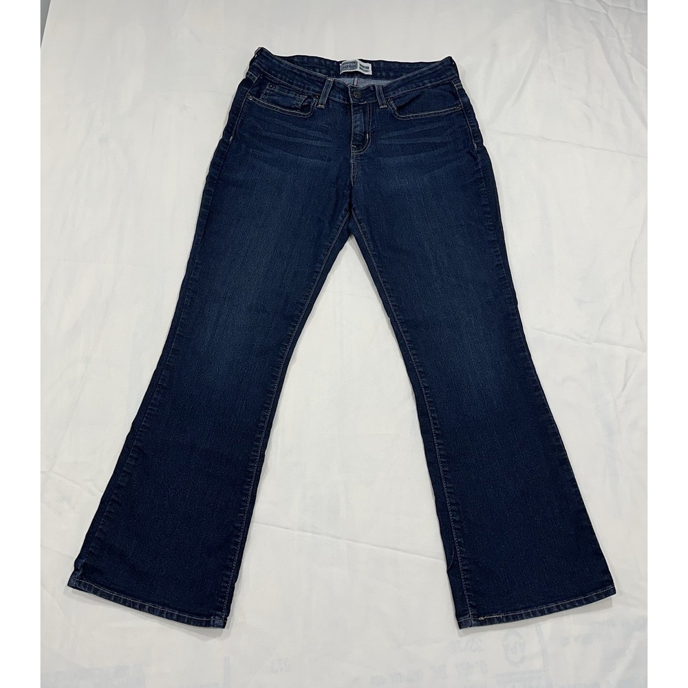 Levi Strauss & Co Signature Woman's Jean Modern Bootcut Stitch Pockets 10 Short